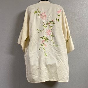 ICHI BAN Embroidered Open Kimono